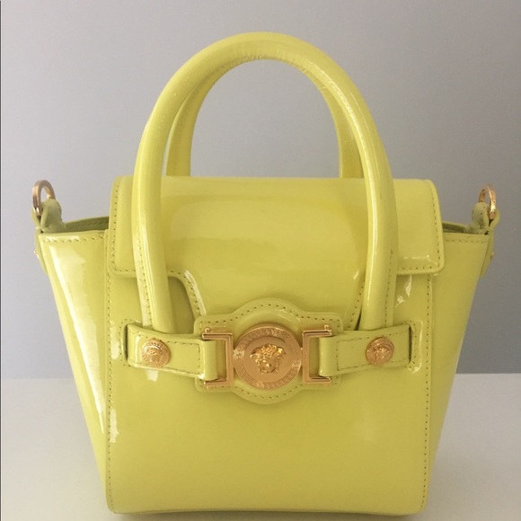 Versace Handbags - VERSACE leather small signature bag
